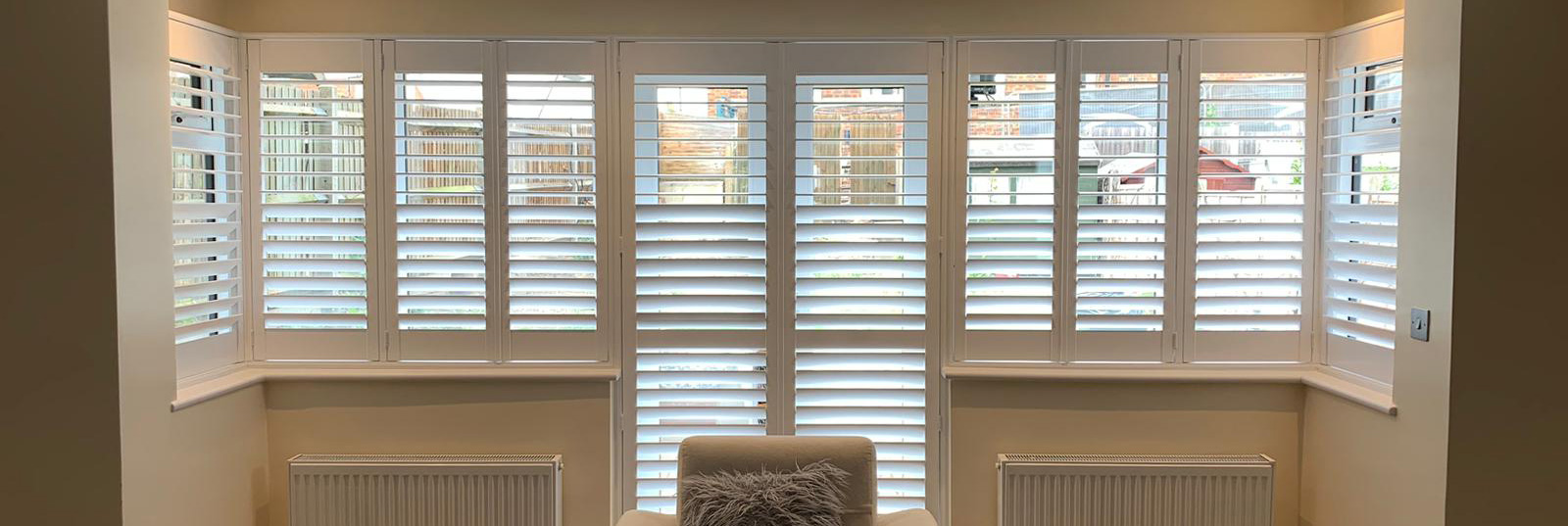 Box bay window shutters